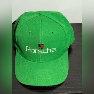 Porsche Men's Green Cap With Pin